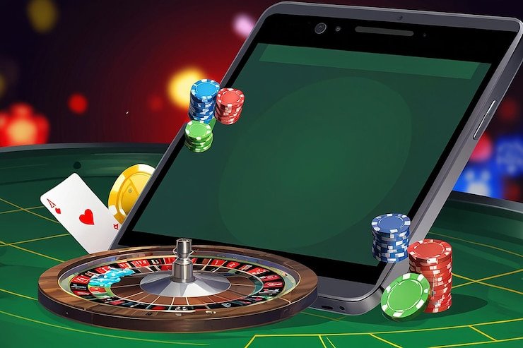 app 662 ক্যাসিনো কার্ড গেমস টেবিলে Baccarat ও Poker খেলার দৃশ্য